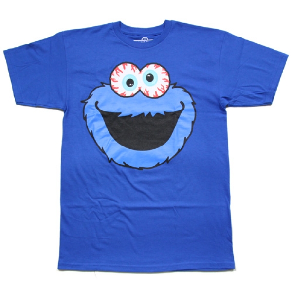 MISHKA×SESAME STREET COOKIE MONSTER KEEP WATCH Tシャツ