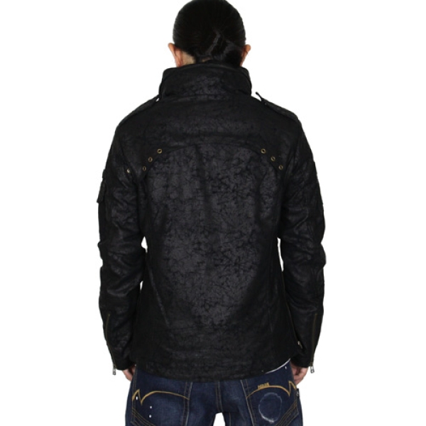 ト*間様 WAX THM ミリタリージャケット　ブラック ト*間様 WAX THM ミリタリージャケット ブラック ト*間様 WAX