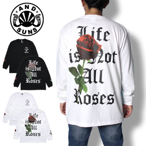 ROSE SUNS TEE AS175601 ロングTシャツ | ASYLUM[アサイラム]