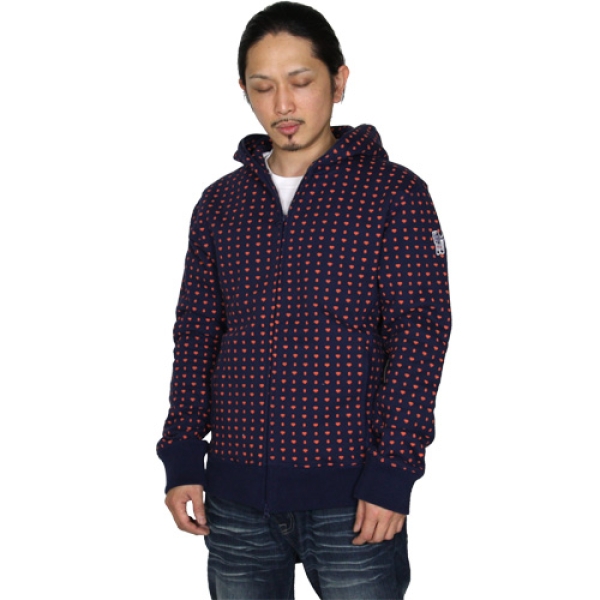 BBC 2 DIAMOND DOLLAR ZIP HOODY BO813K22 ASYLUM