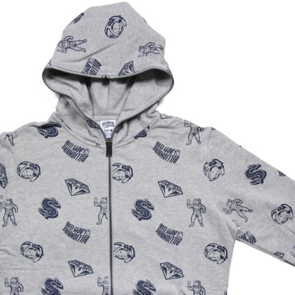 FULL COVERAGE ZIP HOODIE 851-8308: ジップパーカー|BILLIONAIRE BOYS