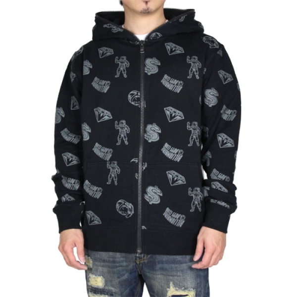 FULL COVERAGE ZIP HOODIE 851-8308: ジップパーカー|BILLIONAIRE BOYS