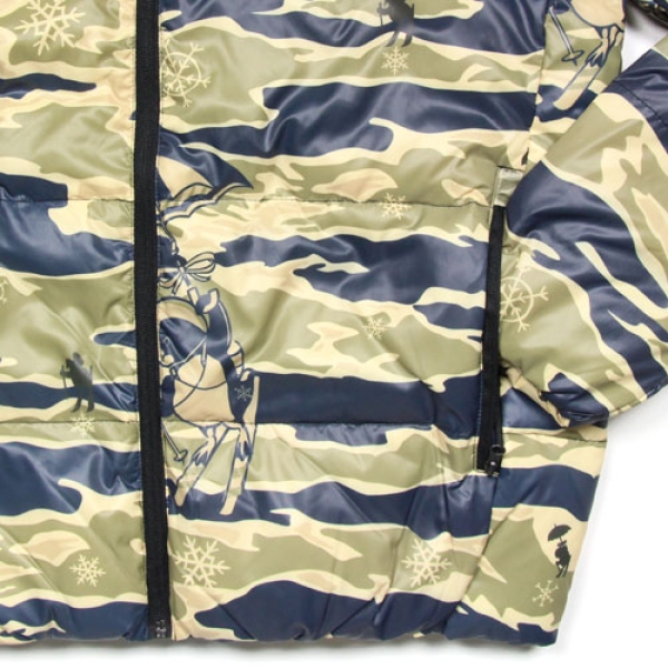 HOODED PUFFA JACKET CAMO B16402: ダウンジャケット|BILLIONAIRE BOYS 