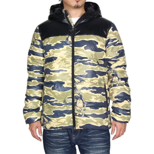 HOODED PUFFA JACKET CAMO B16402: ダウンジャケット|BILLIONAIRE BOYS 
