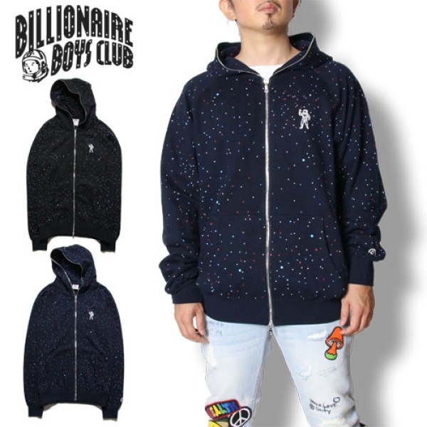 GALAXY ASTRO FULL-ZIP HOODIE B17313: ジップパーカー|BILLIONAIRE