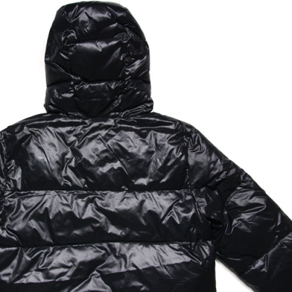 HOODED PUFFA JACKET BLACK B16402 ダウンジャケット