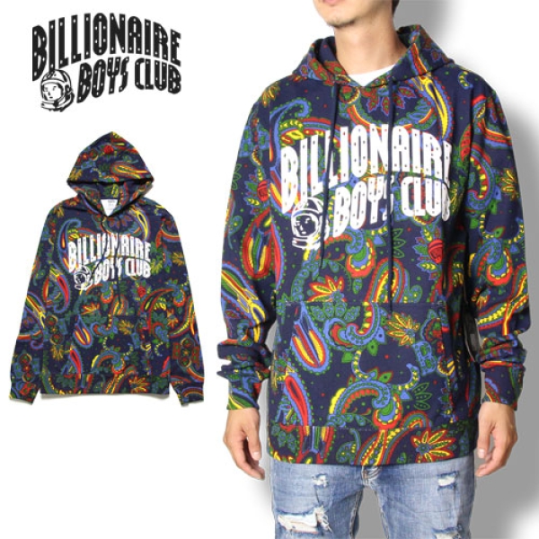 BB PAISLEY ARCH HOODIE 881-6300 プルオーバーパーカー|BILLIONAIRE