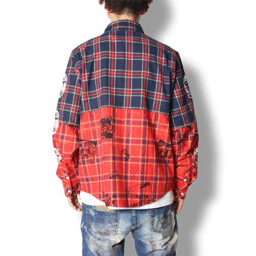 HEADLINE CUT & SEW CHECK SHIRT B18167 HEADLINE CUT & SEW CHECK SHIRT B18167