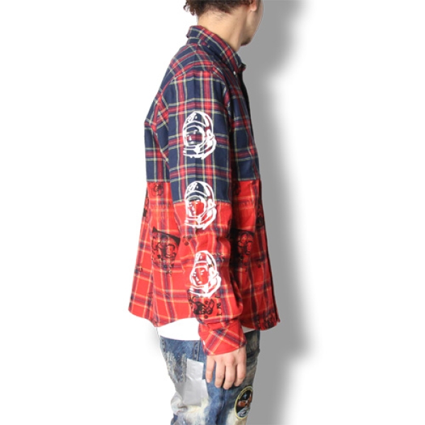 HEADLINE CUT & SEW CHECK SHIRT B18167 シャツ|ストリート HEADLINE CUT & SEW CHECK SHIRT B18167 シャツ|ストリート