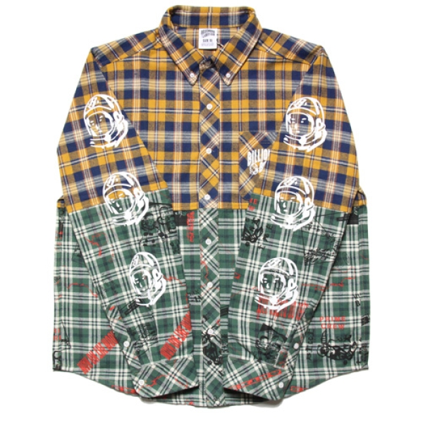 HEADLINE CUT & SEW CHECK SHIRT B18167 シャツ|ストリート