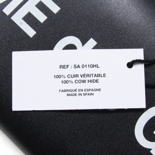 HUGE LOGO レザー ラウンドファスナー長財布 BLACK SA0110HL