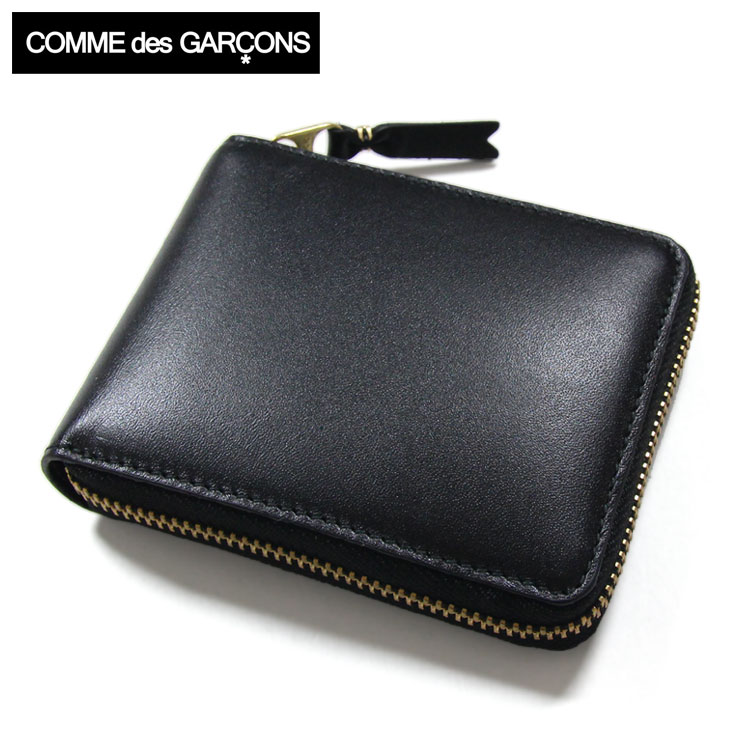 COMME des GARÇONS 財布 2つ折り ラウンドジップ - 折り財布