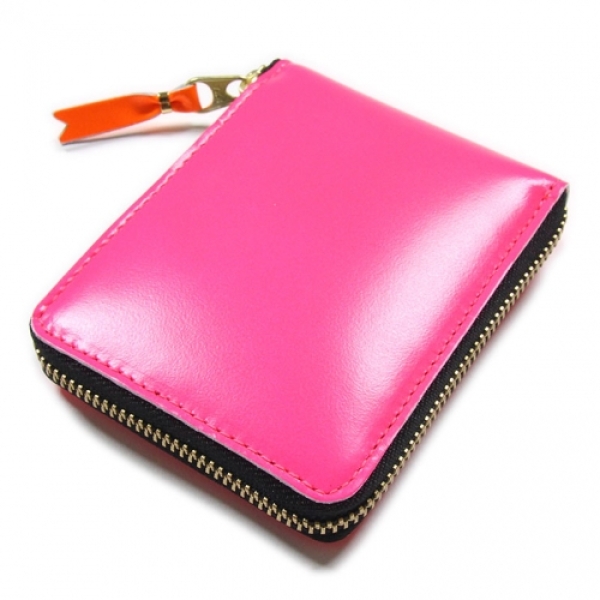 ラウンドファスナー二つ折り財布 スーパーフロー SA7100SF ピンク 財布