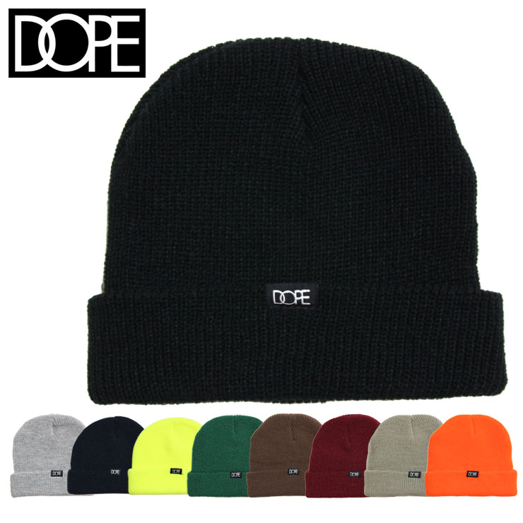 B系 ストリート系 DOPE ドープ CORE CUFF BEANIE 19DP-FW002H ニットキャップ ビーニー  ASYLUM（アサイラム）