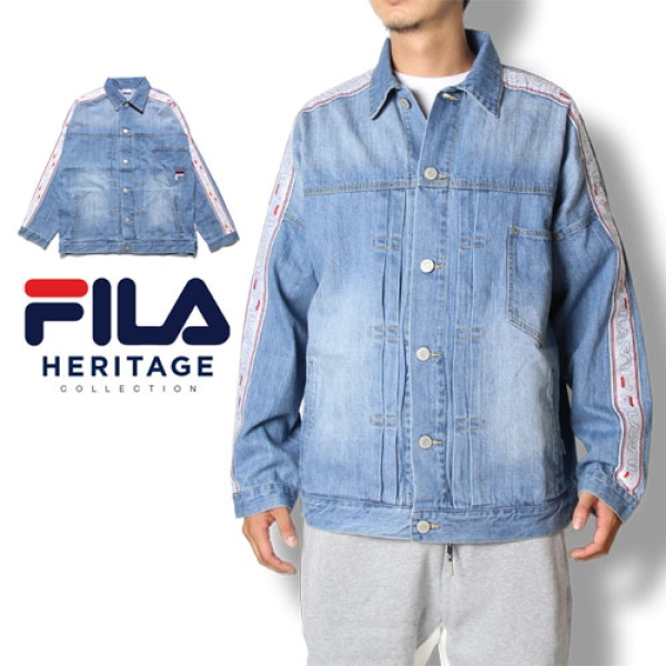 R1ST JACKET FM9422 デニムジャケット|FILA|ストリートファッション 