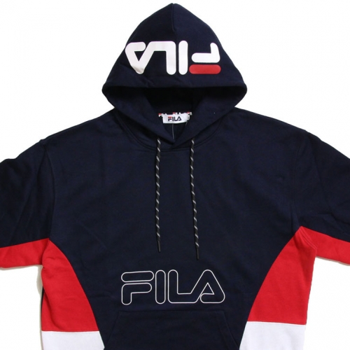 B系 ストリート系 Fila フィラ Men S フードpt 切替プルパーカー Fh7678 パーカー フーディ Asylum アサイラム