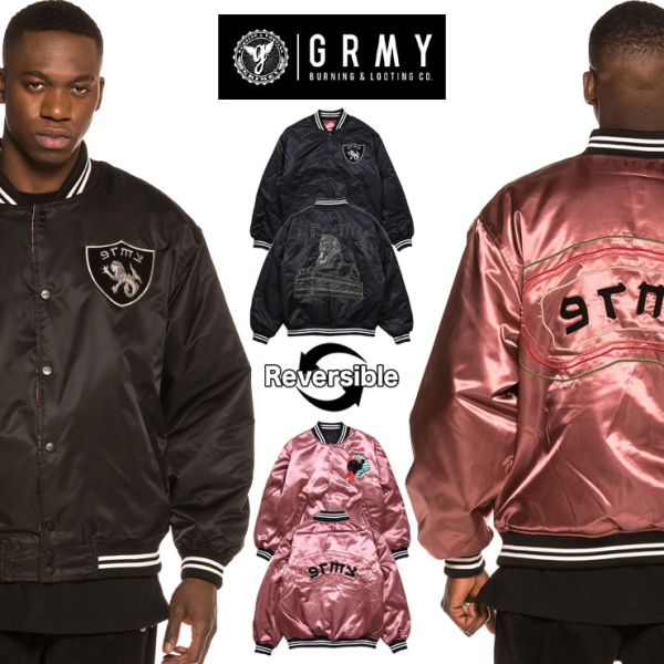 CALL OF YORE REVERSIBLE SATIN JACKET GRSJ120 リバーシブル 