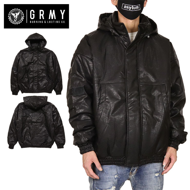 LES MEMORIES PU LEATHER PULLOVER JACKET GPVJ135