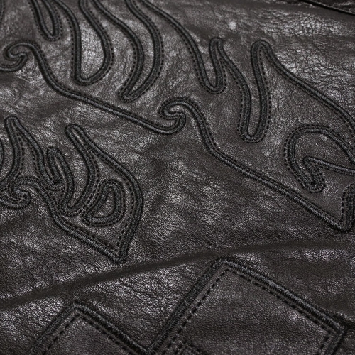 LES MEMORIES PU LEATHER PULLOVER JACKET GPVJ135