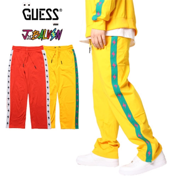 GUESS X J BALVIN TRACK PANTS M91Q68R44Q3 パンツ | ASYLUM[アサイラム]