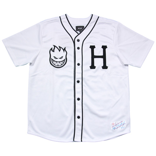 B系 ストリート系 Huf ハフ Huf Spitfire Baseball Jersey ベースボールシャツ Asylum アサイラム