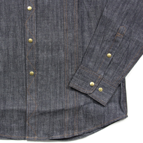 HUF ダークブルー デニムシャツ　VINTAGE WORK SHIRT VINTAGE WORK SHIRT デニムシャツ|HUF|ストリートファッション