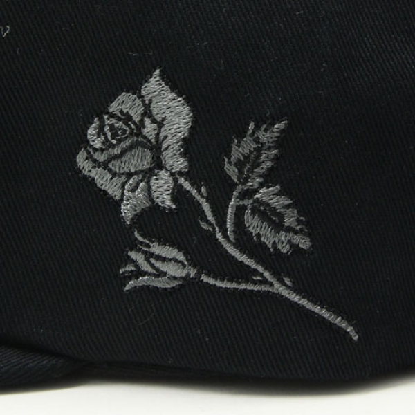 HUF 花刺繍 黒キャップ AMBUSH ROSES SNAPBACK HT00192FA17 キャップ|HUF|ストリート