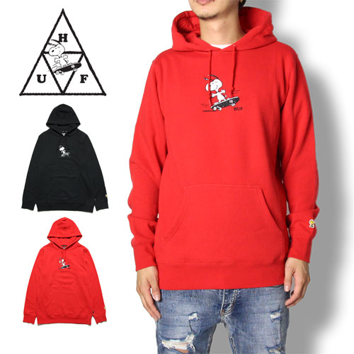 B系 ストリート系 Huf ハフ Peanuts Snoopy Skates Hoodie Pffa18 プルオーバー Asylum アサイラム