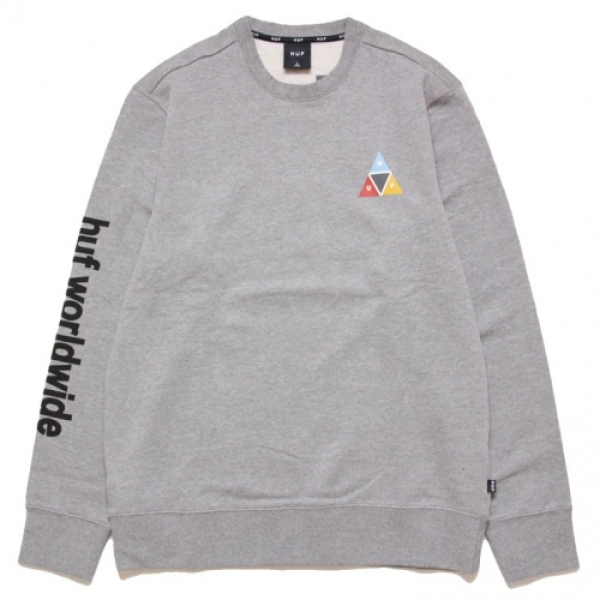 ☆HUF(ハフ)☆PRISM CREW (スウェット) PRISM CREW PF00173FA19 スウェット トレーナー|HUF|ストリート
