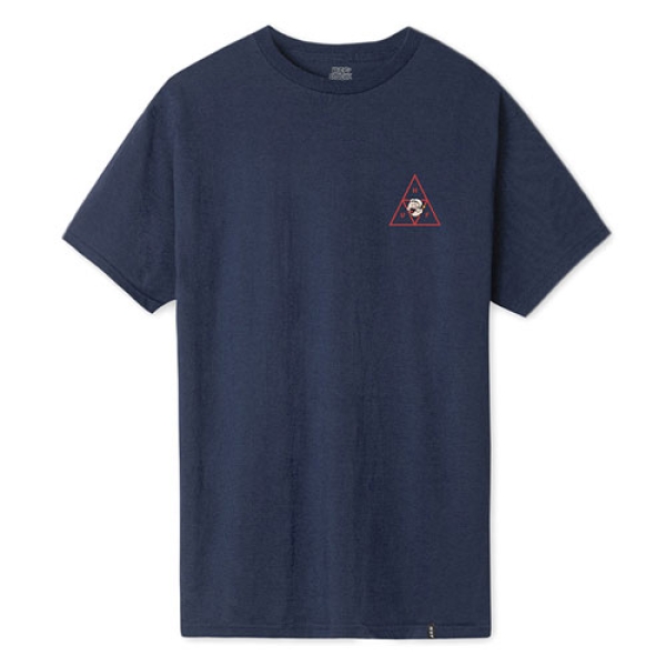 POPEYE SPINACH TT S/S TEE NAVY TS00851SP19 Tシャツ|HUF|ストリート 