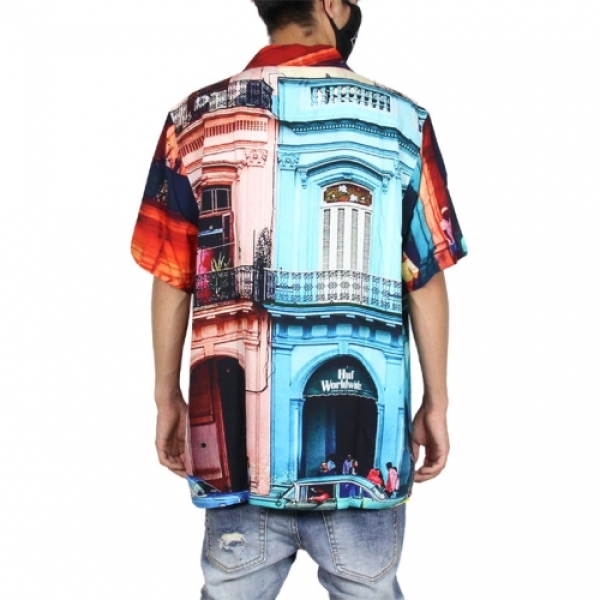 HUF SEISMOGRAM RESORT SHIRT レーヨン 半袖シャツ HUF SEISMOGRAM RESORT SHIRT レーヨン 半袖シャツ HAVANA
