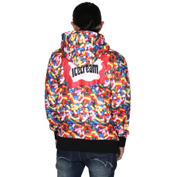 SPRINKLE ZIP FRONT HOODY ジップパーカー|ICE CREAM|ストリート