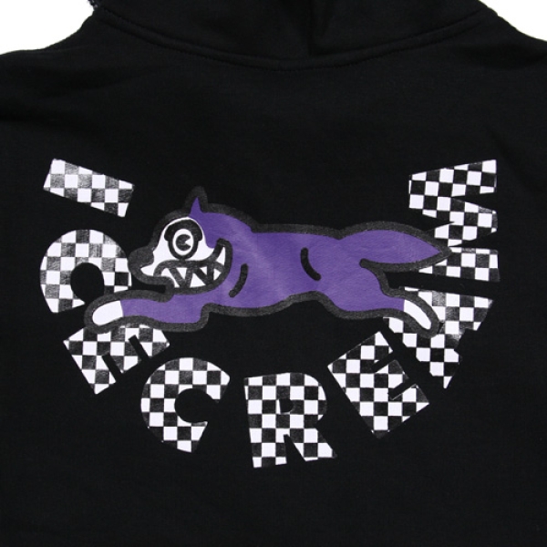 【ICECREAM】アート パーカー ※送関込 RACING ZIP FRONT HOODY IC1113K09 ジップパーカー|ICE CREAM