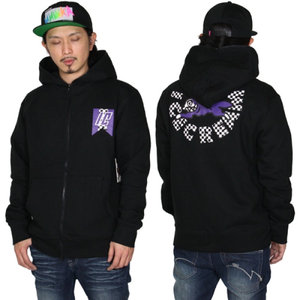 RACING ZIP FRONT HOODY IC1113K09 ジップパーカー|ストリート RACING ZIP FRONT HOODY IC1113K09 ジップパーカー|ストリート