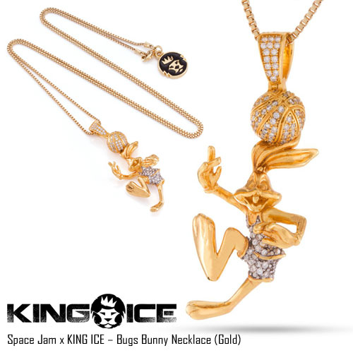 SPACE JAM X KING ICE – BUGS BUNNY NECKLACE (GOLD)