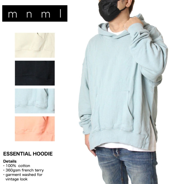 ESSENTIAL HOODIE 17ML-AW137H パーカー ドロップショルダー | ASYLUM