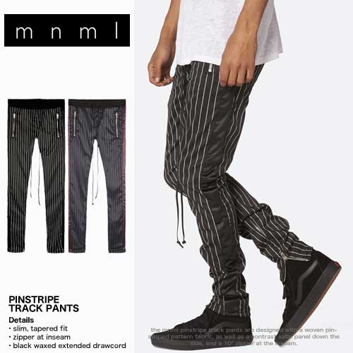 B系 ストリート系 | mnml | ミニマル | PINSTRIPE TRACK PANTS 18ML