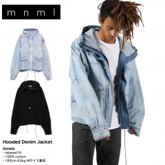 B系 ストリート系 | mnml | ミニマル | HOODED DENIM JACKET 