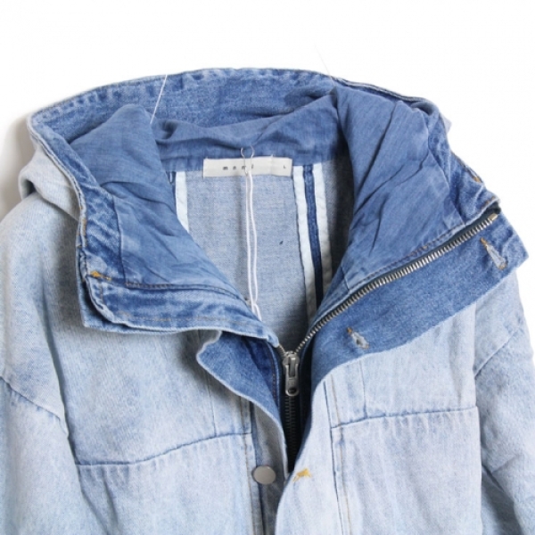 HOODED DENIM JACKET 19ML-AW527Z デニムジャケット|ストリート