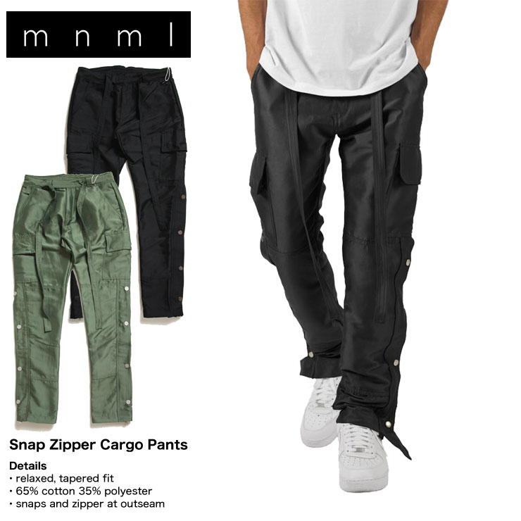 B系 ストリート系 | mnml | ミニマル | SNAP ZIPPER CARGO PANTS ...