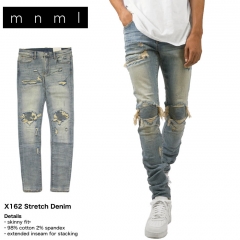 X162 STRETCH DENIM BLUE