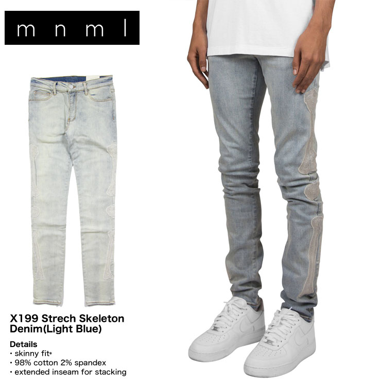 mnml ミニマル　Skeleton Skinny Denim