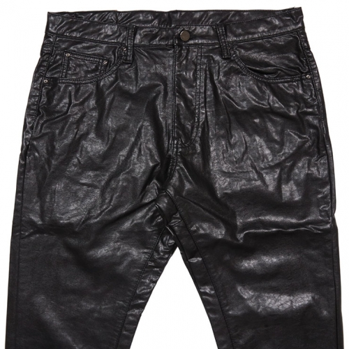 DARK KNIGHT LEATHER JEANS Cozy mnml - デニム/ジーンズ