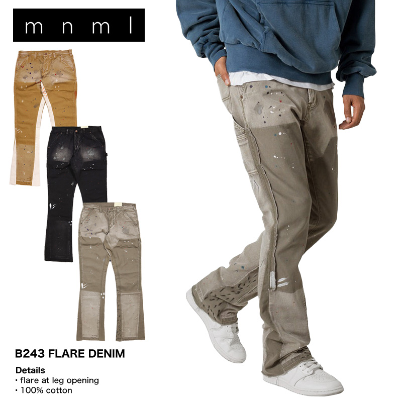 B系 ストリート系 | mnml | ミニマル | B243 FLARE DENIM | フレア