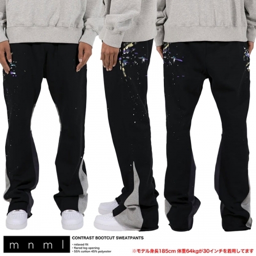 B系 ストリート系 | mnml | ミニマル | CONTRAST BOOTCUT SWEATPANTS