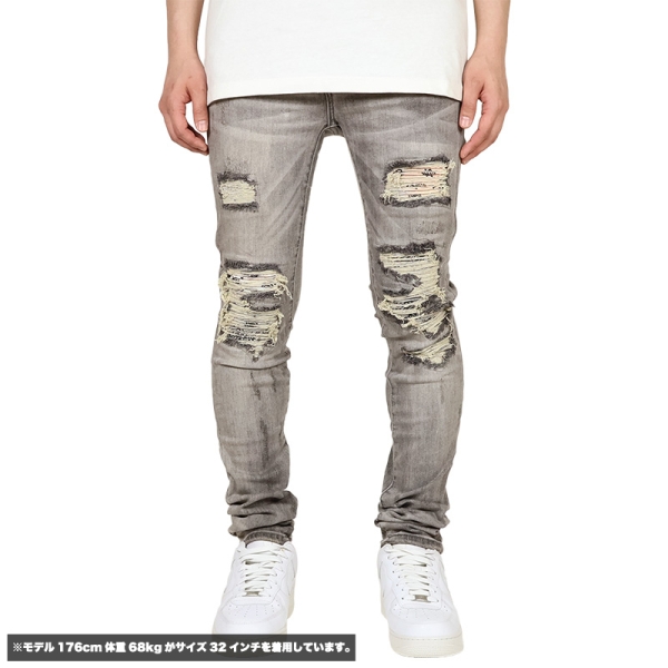 X284 MOTO SKINNY DENIM 25ML-SP113D デニム スキニーパンツ