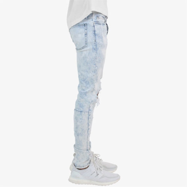 M55 STRETCH DENIM BLUE デニムパンツ|mnml|ストリートファッション
