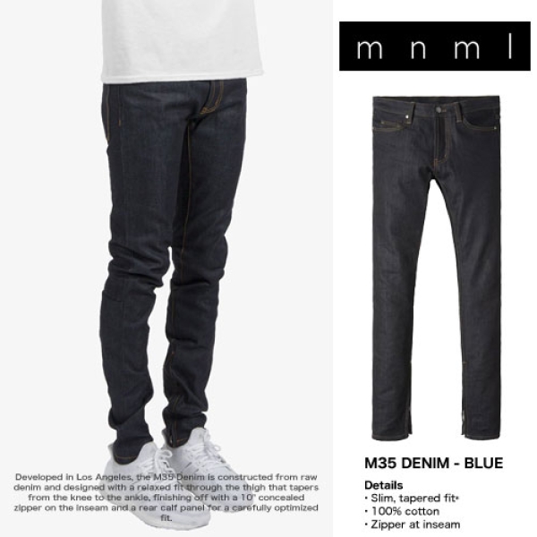 M35 DENIM デニムパンツ|mnml|ストリートファッションブランドの通販