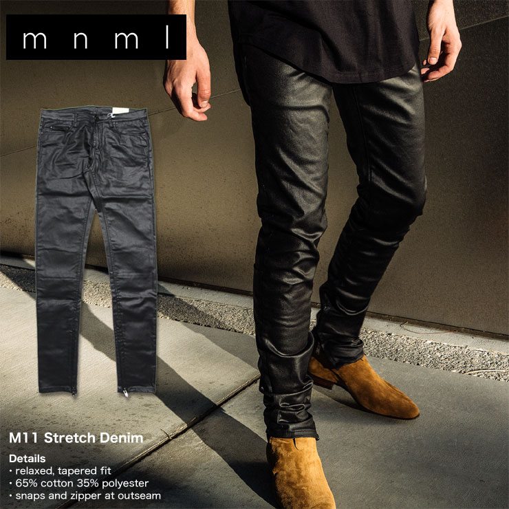 MNML M11 stretch denim ミニマル　ブラック　デニム