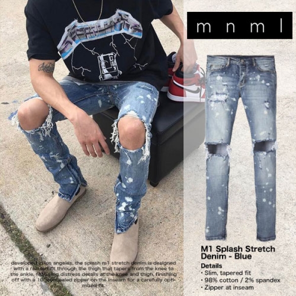 M1 STRETCH DENIM SPLASH デニムパンツ | ASYLUM[アサイラム]